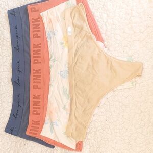 Pink Victoria's Secret Panties. Size Small. 4 Pairs. Like New.